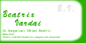 beatrix vardai business card