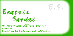 beatrix vardai business card